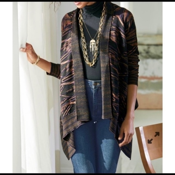 Soft Surroundings Womens Wool Blend Where Time Stops Cardigan SZ S - Picture 1 of 6